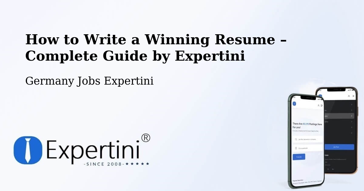 Resume Writing Guide for Job Seekers – Büchen - Büchen, Germany Jobs Expertini